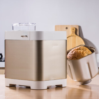 东菱（Donlim）面包机全自动 家用小型智能东陵面包机和面机揉面机迷你面包机 可预约智能投撒果料 香槟金T06S-K