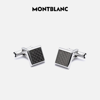 MONTBLANC万宝龙男士商务精钢方形标志袖扣112994 礼物