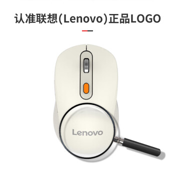 联想（Lenovo） 无线蓝牙双模充电鼠标 蓝牙5.0/3.0 便携办公鼠标人体工学设计 Howard2022樱花白充电版
