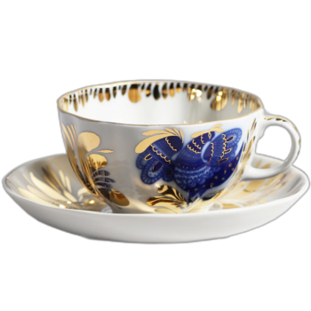 俄皇茶具金色花园系列  下午茶套装进口瓷器高颜值瓷器 一杯一碟