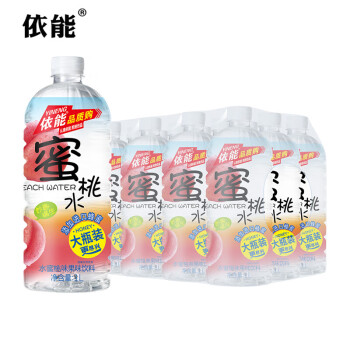 依能 蜜水【水蜜桃】【1L×12瓶】夏季防暑果味饮料 蜜桃水整箱装