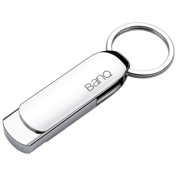 banq 256GB USB3.2 Gen1 U盘 F30高速版 全金属电脑车载两用优盘 360度旋转大钢环 大容量商务个性U盘