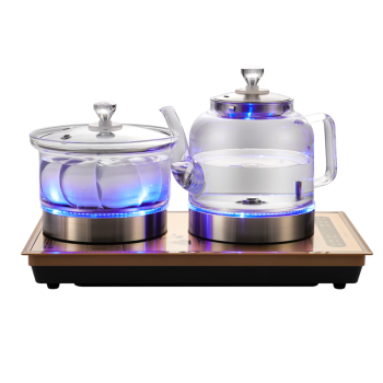 友家铺子（Biooner）37×23全自动上水电热水壶家用办公茶台烧水壶一体机茶桌茶几嵌入式茶具套装 金色清洁款