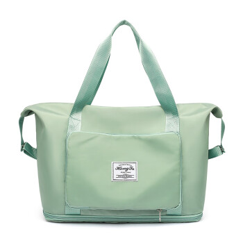立都（LIDU）婷安可折叠手提行李包大容量短途旅行袋 果绿色