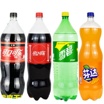 可口可乐（Coca-Cola）雪碧芬达混合随机口味汽水碳酸饮料 2L*6瓶