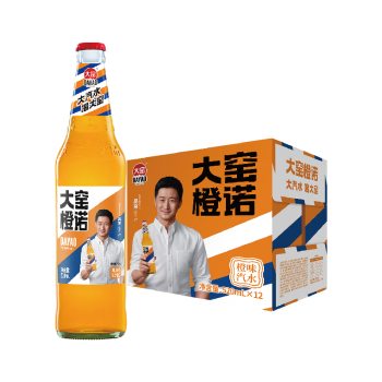 大窑汽水 大窑橙诺橙味碳酸饮料整箱装 橙诺520mL*12瓶