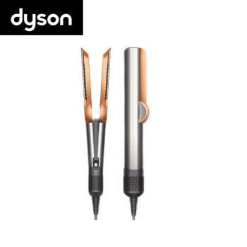 戴森（DYSON）吹风直发器Airstrait HT01干发直发二合一多功能干湿两用直板夹直发梳直发器造型器HT01镍铜色