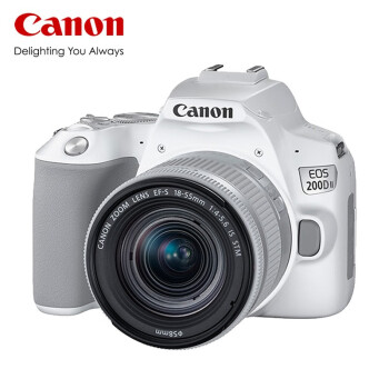 佳能佳能（Canon）EOS 200D2 单反数码相机 18-55标准变焦镜头套装（ 约2410万像素/4K视频短片）