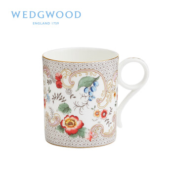 WEDGWOOD威基伍德 漫游美境马克杯 洛可可花卉 250ml骨瓷欧式下午茶咖啡具