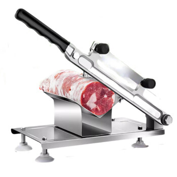 苏勒肉片羊肉卷切片机家用手动切年糕刀阿胶冻肥牛肉薄片商用刨肉神器   升级加厚切片机
