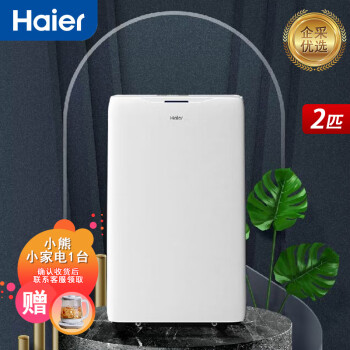 海尔（Haier）移动空调 家用一体机 可移动免安装免排水“单冷”大制冷量 大面积款 /KY-40YD