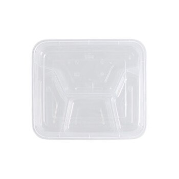 楚戎一次性餐盒塑料外卖打包盒分格快餐盒加厚透明四格（150套）