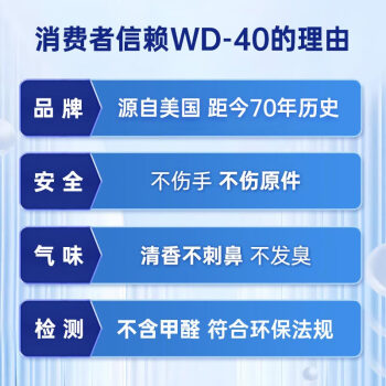 WD-40除锈剂wd40润滑油机械防锈螺丝松动门窗锁自行车链条清洁剂400ml