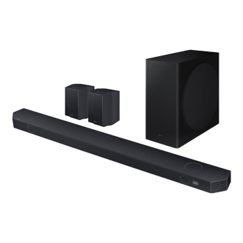 三星（SAMSUNG）11.1.4杜比全景声 回音壁 soundbar 家庭影院 无线环绕低音炮 蓝牙 电视音响 投影 HW-Q990D+支架