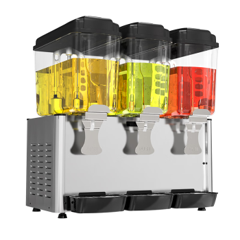乐创lecon饮料机商用冷饮机多功能果汁机全自动制冷机饮料自助 三缸2冷1热定制 KK18PL2R1