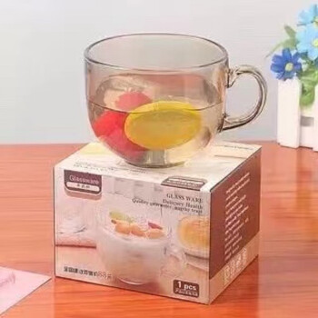 万仟堂玻璃茶色 茶杯 玻璃杯 早餐杯