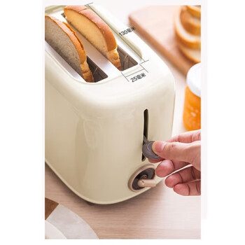 小熊 多士炉早餐烤吐司机 烤三明治面包片2片家用多功能轻食机 6档烘烤带防尘盖DSL-C02K8
