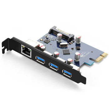 绿联（UGREEN）PCI-E 转USB3.0+千兆网卡转接卡 US230(30775)