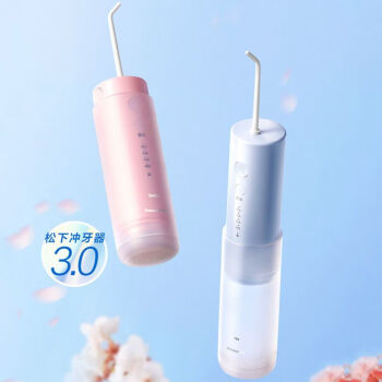 松下（Panasonic）冲牙器小圆管脉冲高频水牙线洗牙器便携式牙齿冲洗生日礼物送礼