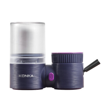 康佳（KONKA）净水器水龙头 家用自来水过滤器 阻水垢360°旋转机身 可视化双出水可清洗滤芯KPW-LT05 一机1芯