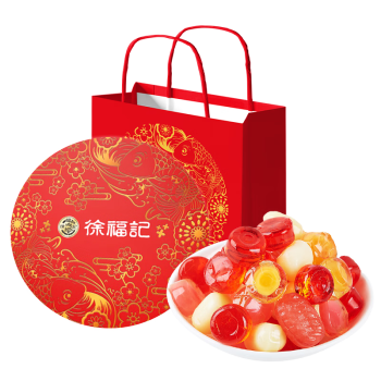 徐福记 糖果礼盒零食大礼包春节年货员工福利 新年中国糖果（铁盒）428g