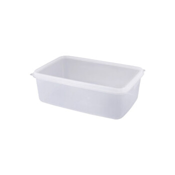 茶花保鲜盒透明塑料盒子长方形密封盒冰箱冷藏8L