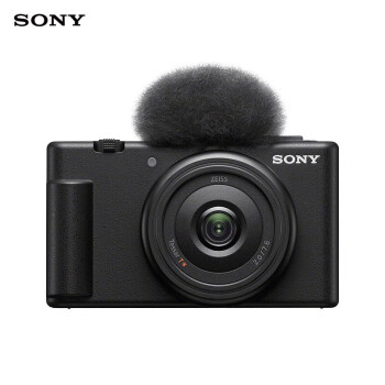 索尼Vlog相机 ZV-1F zv1f 1英寸影像传感器 超广角定焦20mm 黑色