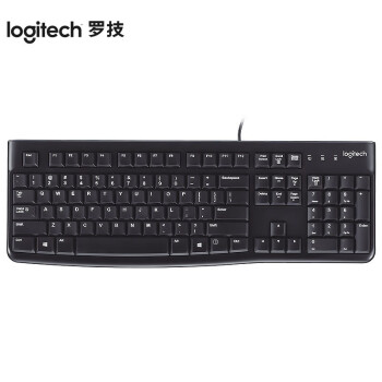 罗技（Logitech）K120有线USB接口标准型办公键盘 K120有线键盘