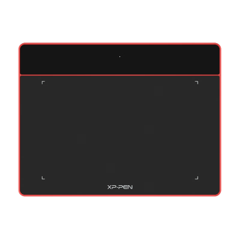XPPen Deco Fun L数位板 手绘板 手写板 写字板 绘画板 绘图板 电子绘板 电脑画板网课  珊瑚红