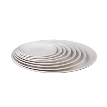 兴达碟子23.5cm仿瓷密胺盘子 圆形烧烤盘 商用餐盘 加厚耐高温浅盘