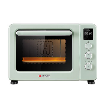 海氏电烤箱家用烘焙多功能一体40L大容量搪瓷内胆独立控温C40湖水绿