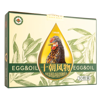 十朝创生 有机富硒蛋30枚+恩纳尔特级初榨橄榄油500ml礼盒