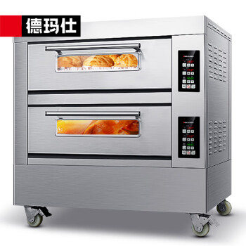 德玛仕（DEMASHI）商用烤箱烤月饼披萨鸡面包蛋挞地瓜蛋糕烧饼烤炉电烤箱大型烘焙两层四盘EB-J4D-Z（380V）