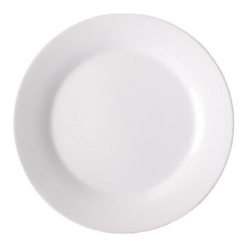 熙意 西餐盘纯白陶瓷盘子平盘骨碟意面点心蛋糕餐盘 7英寸