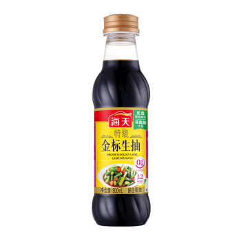 海天金标系列 特级金标生抽【0添加防腐剂特级酱油】500ml