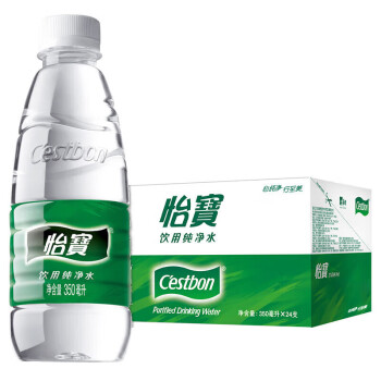 怡宝 350ml*24瓶天然纯净水小瓶装口袋便携版饮用水