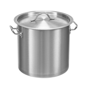益美得 PG534 复底不锈钢汤桶商用油桶米桶 电磁炉可用 40*40cm (48L)