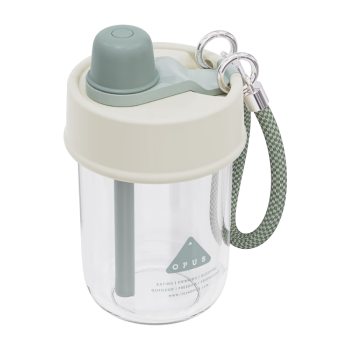 OPUS高颜值运动水杯健身便携水杯户外吸管塑料杯Tritan防摔耐热泡茶杯