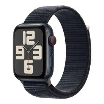 Apple/苹果 Watch SE 2023款智能手表GPS+蜂窝款44毫米午夜色铝金属表壳午夜色回环运动型表带MRHD3CH/A