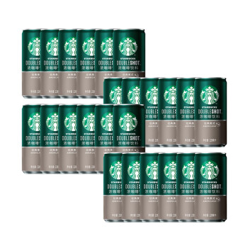 星巴克 星倍醇 经典美式228ml*24罐 小绿罐浓咖啡饮料