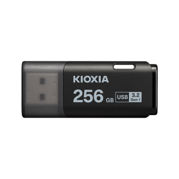 铠侠（Kioxia）256GB USB3.2 U盘 U301隼闪系列 黑色 读速100MB/s 原厂颗粒 轻巧便携 简约时尚