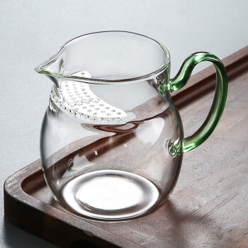 逸居客（YIJUKE）350ml月牙公道杯分茶器泡茶神器高硼硅玻璃功夫茶具配件