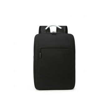 华纳海姆 VANAHEIMR大容量2023新款USB双肩背包简约商务休闲双肩包女男电脑包铝把黑