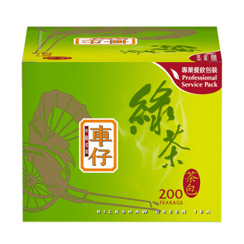 立顿（Lipton）车仔绿茶安徽黄山400g 非独立袋泡双囊茶包办公室下午茶2g*200包