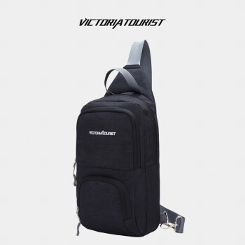 维多利亚旅行者 VICTORIATOURIST 胸包腰包户外斜挎包 男女休闲包 V5008黑色