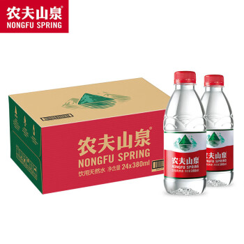 农夫山泉 饮用天然水380ml*24瓶/箱  婚宴宴会招待 居家饮用 质选优品