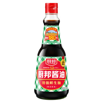 厨邦酱油 特级生抽 传统酿造酱油 经典鲜味 炒菜凉拌调味 410ml