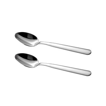 广意316L不锈钢勺子防霉家用汤勺圆勺调羹汤匙餐具 儿童勺2支装GY7898