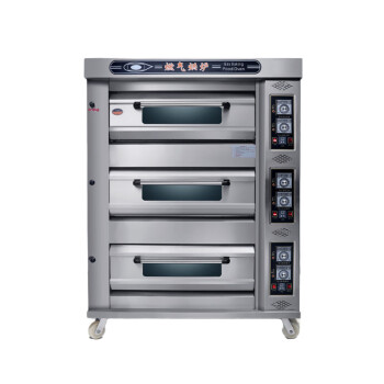 苏勒 电烤箱商用一层两盘大型容量面包披萨蛋糕烘焙两层燃气烤炉 仪表款 三层九盘