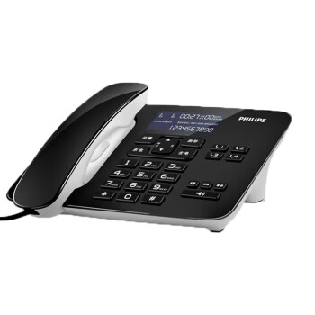 飞利浦（PHILIPS）CORD492 电话机 座机 家庭 固定电话 办公电信座机 家用有线坐机 黑色